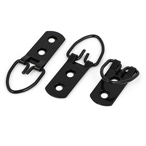 Image of uxcell 52mm x 20mm Double Hole Triangle D Ring Picture Frame Hangers 10PCS w Screws