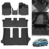 Jiooy ホンダ フリード フロアマット+セカンドマット+ラゲッジマット 5点セット Freed 3D立体 gb5 ラゲッジトレイ gb6 3D立体 縁高 防水 トランクマット カスタムパーツ TPE 滑り止め