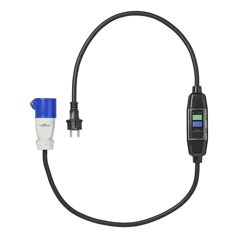 Adapterkabel 150 cm Schuko auf CEE mit FI-Schalter IP44/IP55 Camping Wohnmobil