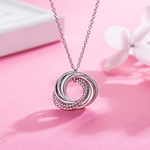Birthday Gifts for Women, 30th 40th 50th 60th 70th 80th 90th Birthday Gifts for Women 925 Sterling Silver 3 4 5 6 7 8 9 Decades Birthday Gifts for Her Jewelry for Women2