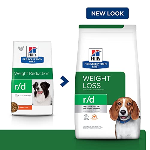 Hill's Prescription Diet R/D Weight Loss Chicken Flavor Dry Dog Food, Veterinary Diet, 27.5 Lb. Bag #TOP2