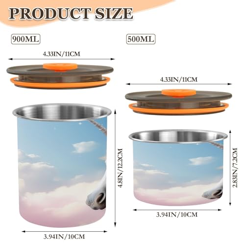 Envase Hermético para Café Acero Inoxidable 900 ml miniatura 2