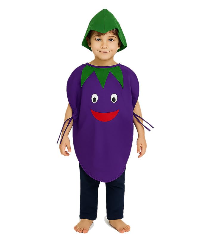 Image of FancyDressWale Fruit & Vegetable Fancy Dress Costume for Kids | Free Size 2-10 Years | School Fancy Dress, Stage Shows, Theme Parties
