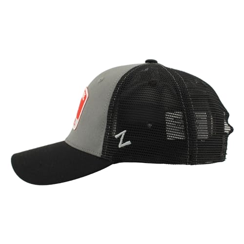 Gorra Snapback Oficial Ohio State Buckeyes Negro Gris miniatura 3