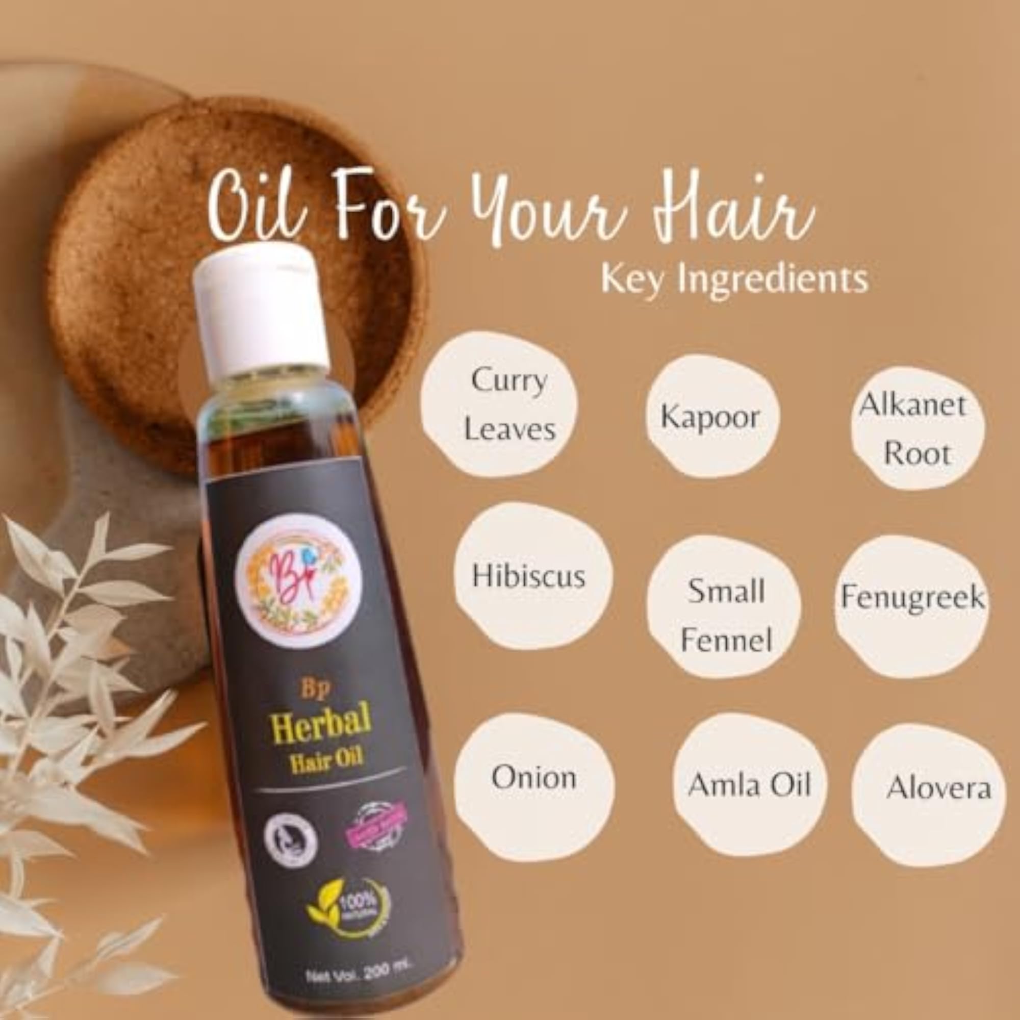 Onion Curry Leaf Hair Oil for Strength & Growth
