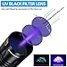 DARKBEAM UV Flashlight Black Light 365nm, Blacklight Woods lamp Rechargeable, LED 20W Powerful Ultraviolet Lights for Pet Urine Detection, Mineral, Blood Tracking, Uranium Glass, Resin Curing