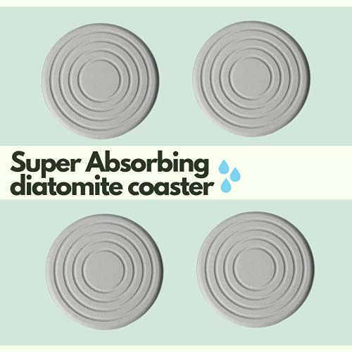 Skylarlife Absorbent Diatomite Coaster for Drinks and Plants Fast Water Absorption in Seconds - Image 2