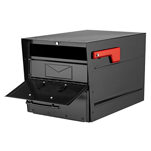 Image of Architectural MAILBOXES Mailboxes 6400B-R-10 Oasis Eclipse Locking Mailbox, Black