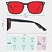 MAXJULI 99.9% Blue Light Blocking,Computer Reading/Gaming/TV/Phones Glasses for Women Men(Red) 6001
