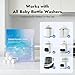 Papablic & Seetest 60Pcs Detergent Soap Tablets, One-Tablet Deep Cleaning, UltiPept Enzyme Formula, Compatible with All Brands of Baby Bottle Washer, Gentle for Bottles & Pump Parts