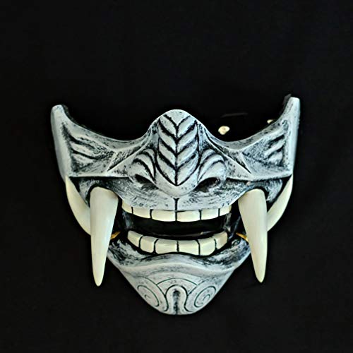 Samurai Oni Mask for Paintball Airsoft Gun Halloween Costume Ninja Cosplay Bushido Armor Sword Motorcycle Helmet D501â€¦