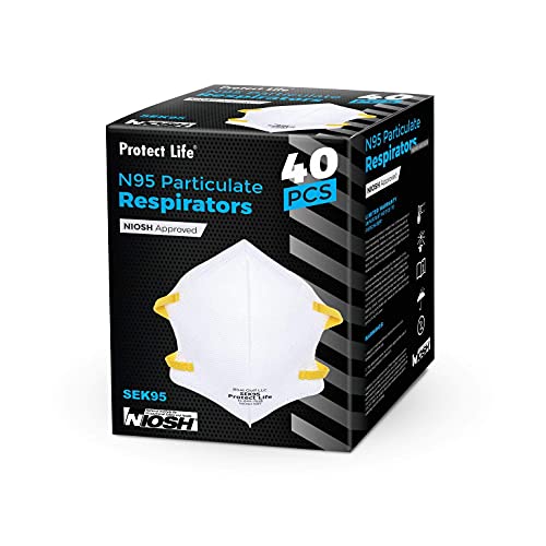 Protect Life Dust Masks - NIOSH Respirator Mask - 40 ...