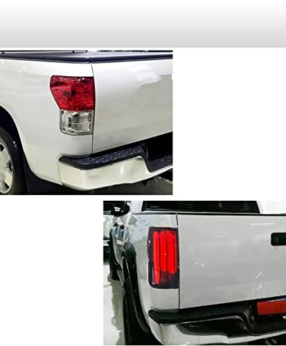 Accesorios señal para giro en luces traseras de Toyota Tundra 2007-2013 (Kit de 1 par, Rojo) 2