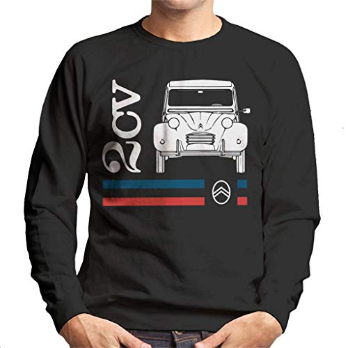 Citroën White 2CV Racing Stripes Men's Sweatshirt Cover