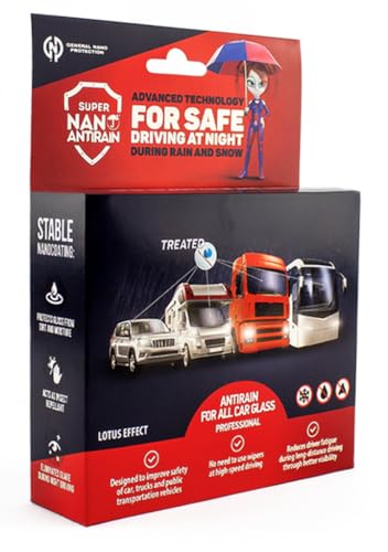 Super Nano Antirain Professional – Long-Lasting Hydrophobic Nano Coating for Windshields & Mirrors