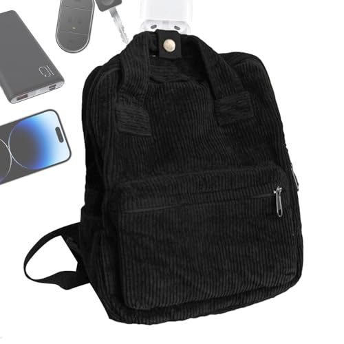 Sac à dos ordinateur velours côtelé idéal pour les cours et sorties - 7