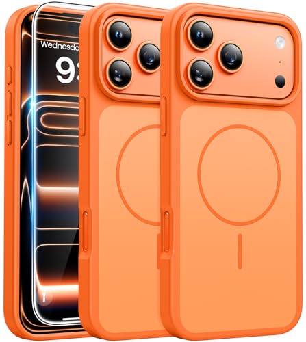 Image of FNTCASE for iPhone 17 Pro-Max Case: Magnetic Phone Cases with Screen Protector Compatible with Magsafe Slim Rugged Shockproof Protective Dual-Tone Design‌ Cell Cover