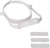 Lupa De Cabeça Pala Vision Branca 4 Lentes Estojo Estek