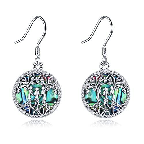 Image of YFN Sister Earrings Gifts from Sister, Sterling Silver Crystal Sister Earrings Jewelry, Birthday Jewelry Gift for Sisters