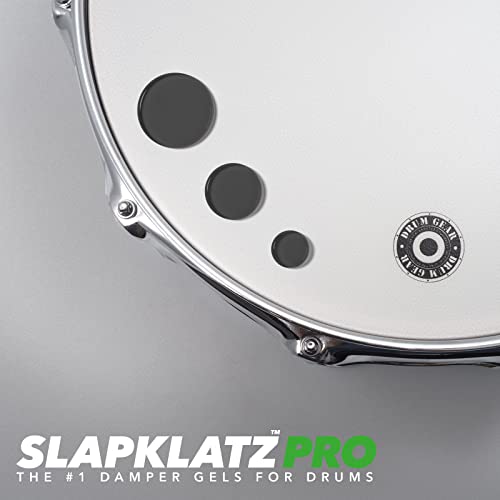 Slapklatz Pro Drum Dampeners - Black (10 Pcs / 3 Sizes) - Free Case - Non-Toxic #TOP5