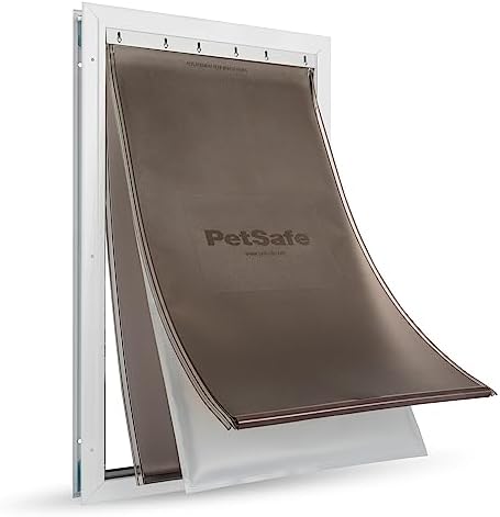 PetSafe Extreme Weather Dog and Cat Door - Aluminum Frame Pet Door - X-Large