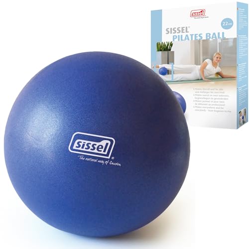 SISSEL® Pilates Soft Ball blau | 22 cm | PVC phtalatfrei & latexfrei |...
