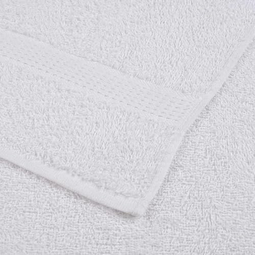 Drap de bain et serviette éponge 12 pièces 100% coton lavable