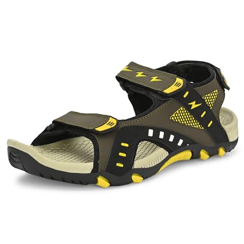 Image of Centrino Men's Phylon Sandals | Lightweight Sports Sandals with Adjustable Straps | Cushioned Comfort Outdoor & Casual Wear | Durable Grip Sole Walking Sandals (9353)