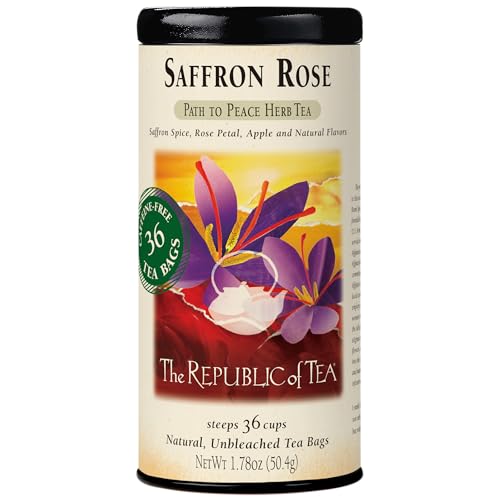 The Republic of Tea Saffron Rose Herbal Tea Bags