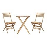 DIMENSIONS ET CAPACITÉ DE CHARGE PRÉCISES : Table : 60 x 60 x 75 cm (L x l x H), chaises : 52 x 46 x 89 cm. Hauteur d'assise : 45 cm. Capacité de charge max. : chaise 100 kg, table 50 kg. Poids : table env. 9 kg, chaise env. 6 kg. Le dossier assure un confort d'assise agréable. Se plie et se déplie en quelques gestes – parfait pour une utilisation flexible au soleil et au vent.