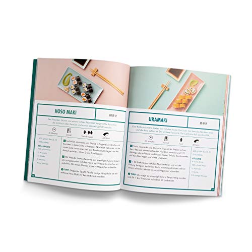 REISHUNGER Libro di cucina per sushi - 25 ricette di sushi provenienti da tutto il mondo - Grande varietà: ricette di pesce, vegetariane e vegane