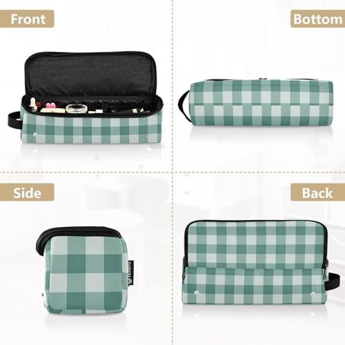 Bolso de viaje para herramientas de cabello Hot Hair Tools con tapete resistente al calor y protector contra el polvo, para planchas, rizadores y accesorios capilares con diseño botánico y gingham miniatura 5