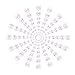 DECORA 500pcs White Flat Back Cabochons Pearls for Wedding Decoration