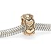 Beadaholique Heart Shaped Large Hole Bead, Fits Pandora, 22K Gold Plated