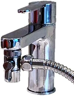 Zotti Tap Diverter for Kitchens & Bathrooms Sinks - M22 x M24 | Polished Chrome Faucet Adapter for Taps | Add to Showers, Baths Or Sinks for A Bidet Sprayer | 28mm / 24mm Diverter Valve Attachment