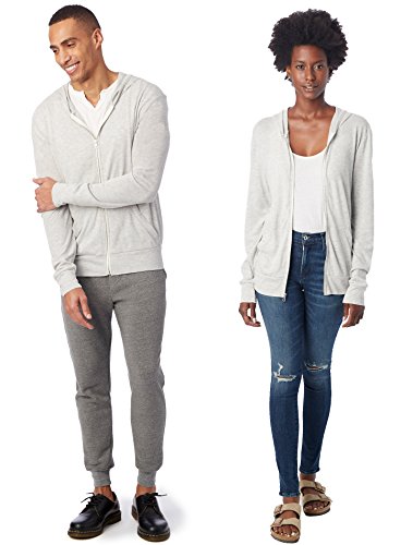 Alternative Men's Hoodie, Eco Zip Up Camo Triblend Jersey Hooded Sweatshirt