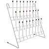 Mikikit Égouttoir pour Verrerie de Laboratoire en Métal Plastifié Support Compact 24 Places pour Tubes à Essai et Béchers Étagère de Séchage Résistante pour Usage Scientifique en