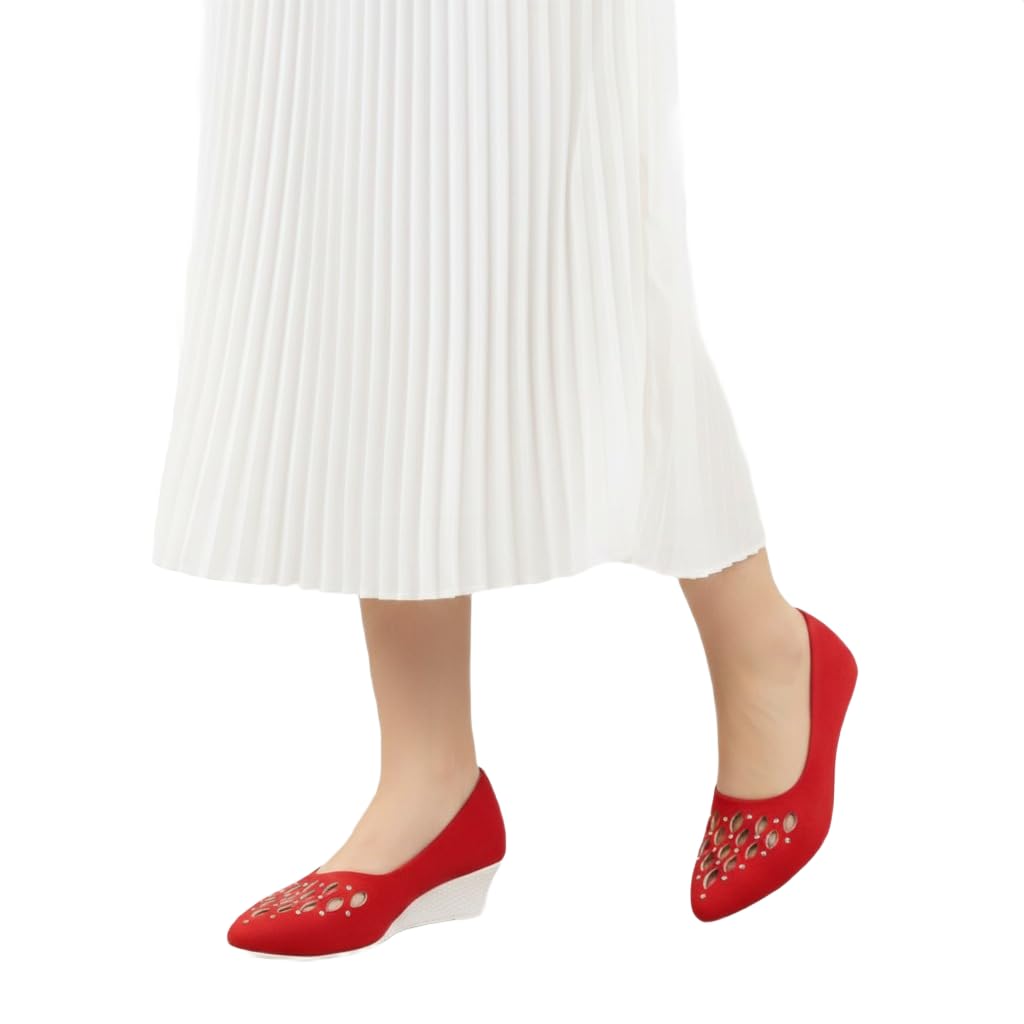 Suede Casual Footwear for Womens Stylish Flat Chappl Bellies for Party Formal Wear Casuals Comfortable and Fashionable Flat bellies for Women & Girls Women's Pointed Toe Ankle Strap Flats, D'Orsay Style Pointed Toe Slip-On Shoes with Low Heel, Casual Comfortable Footwear-image-28