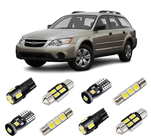 Kit de luces LED interiores blancas para Subaru Outback 2000-2009