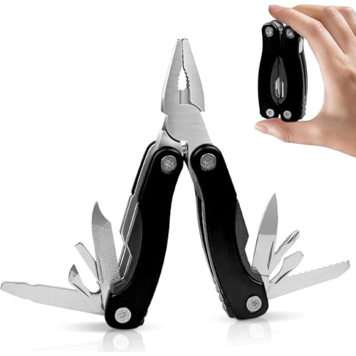 WeddHuis Multitool Attrezzo Multiuso 11 in 1 Pinza Pieghevole in Acciaio Inossidabile con Cacciavite, Lama e Custodia Portatile per Attività Outdoor