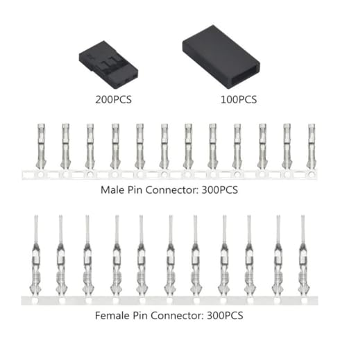 Conector de cable de servo macho hembra de 2.54 mm con pasador de crimpado para JR Hitec 4