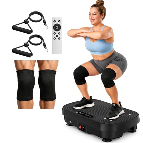 Vibration Plate Exercise Machine, Vibration Plate for Lymphatic Drainage Weight Loss, 130 Levels...