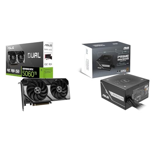 �y�Z�b�g�����zASUS NVIDIA GeForce RTX 5060 Ti �r�f�I�J�[�h PCI Express 5.0 GDDR7 OC Edition/DUAL-RTX5060TI-O8G�{ASUS Prime 650W Bronze PSU �d����