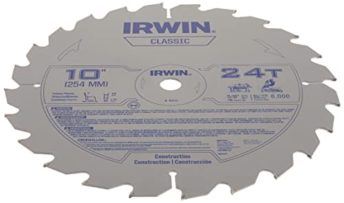 IRWIN 10-Inch Miter Saw Blade, Classic Series, Carbide Table (15070)
