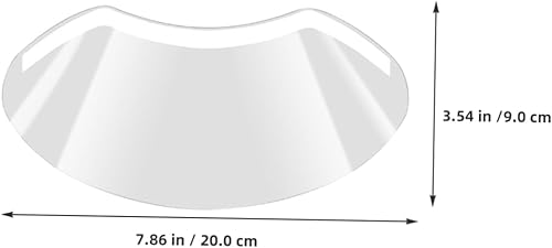 Vista 2 de GALPADA 50 protectores de ojos para corte de pelo, viseras de plástico transparente para uso en peluquerías, maquillaje y corte de cabello, diseño