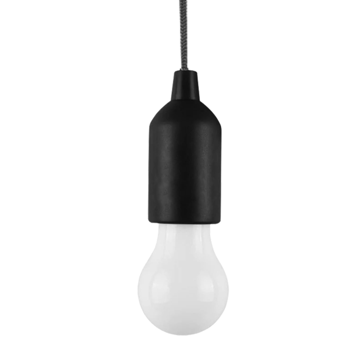4er Set LED Pull Cord Glühbirnen – Batteriebetriebene Hängende Lampen Für Indoor & Outdoor | Warmweißes Licht, 4 Farben, Inkl. Zugkordel