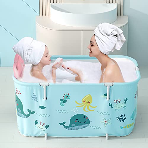 Portable Bathtub For Adult, Foldable Soaking Freestanding Collapsible Tub For Shower, Cold Plunge Tub For Ice Bath,Hot Bath Tub, Spa Bath Tub With Inflatable Pillow,Seat For Bathroom #TOP6