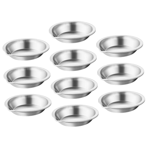 ARTIBETTER 10 Piezas Paleta Taza para Mezclar Pintura Al Óleo Bandeja para Pintar Mini Bandeja De Pintura Bandeja De Pintura De Acuarela Pequeña Bandeja De Pintura Silver Acero Inoxidable