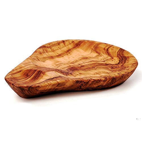 das Olivenholzbrett Olive Wood Bowl for Olives Small Oval Shape - 14cm