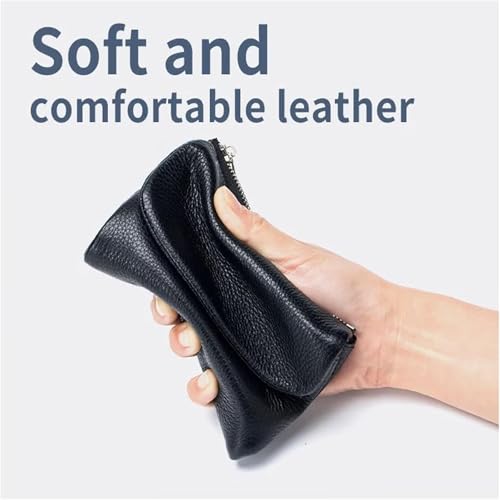 Joyfullygo Wallet，Unisex Pebble Leather Wallet，Soft Portable with Credit Card Holder Anti-Theft Brush，Large Capacity Waterproof Bi-Fold Leather Coin Purse (Yellow)3